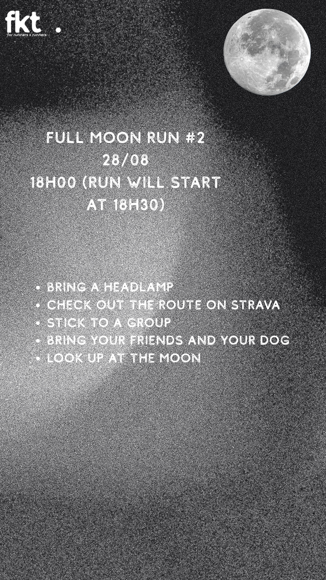 full moon run #2 - 28/08/2026 - 18h30