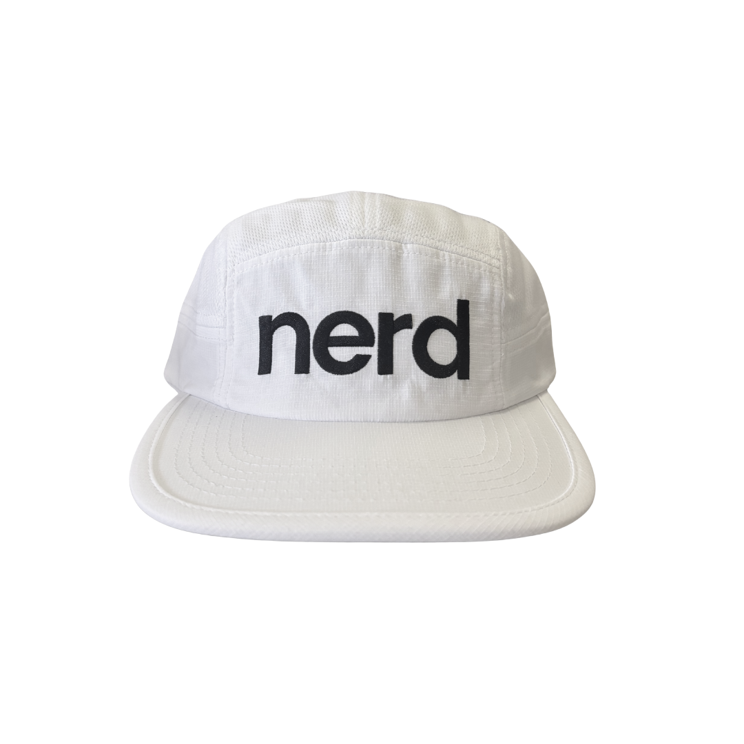 nerd hat white