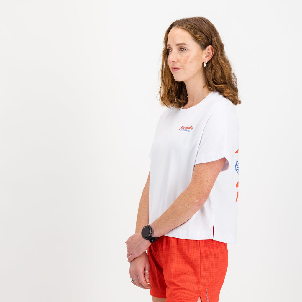 EVERYDAY - WOMENS SOLE COTTON TEE WHITE