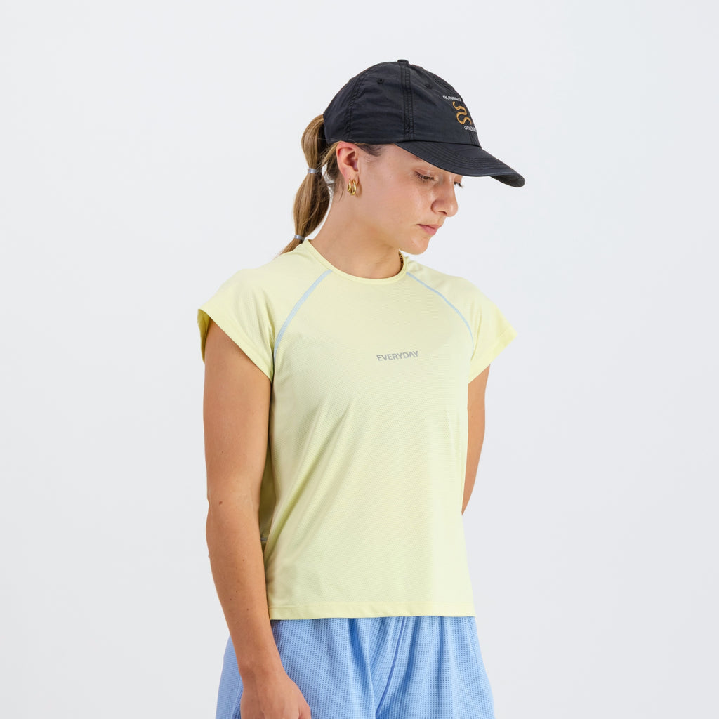 EVERYDAY - WOMENS BREZZA TEE BUTTER w BLUE