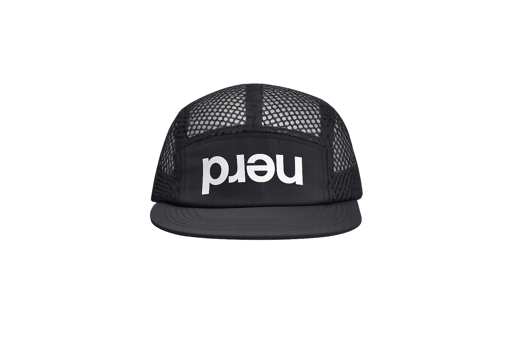 nerd Airhead Hat Black